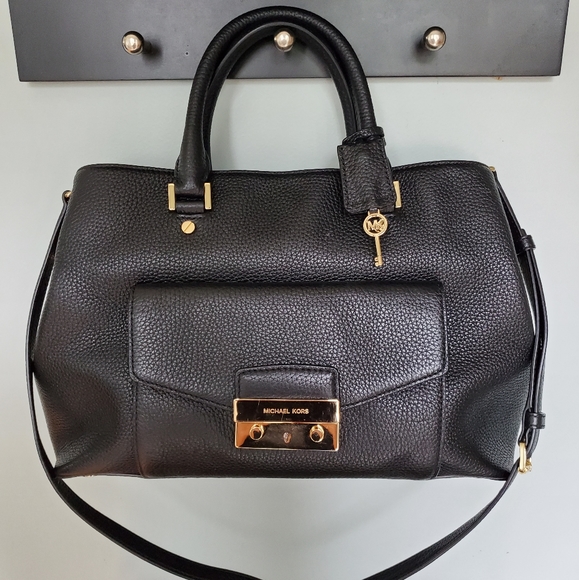 Michael Kors Haley Leather Satchel